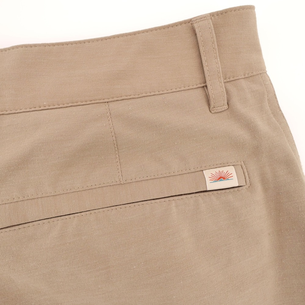 Faherty All Day Hybrid Shorts Khaki  Mens 33